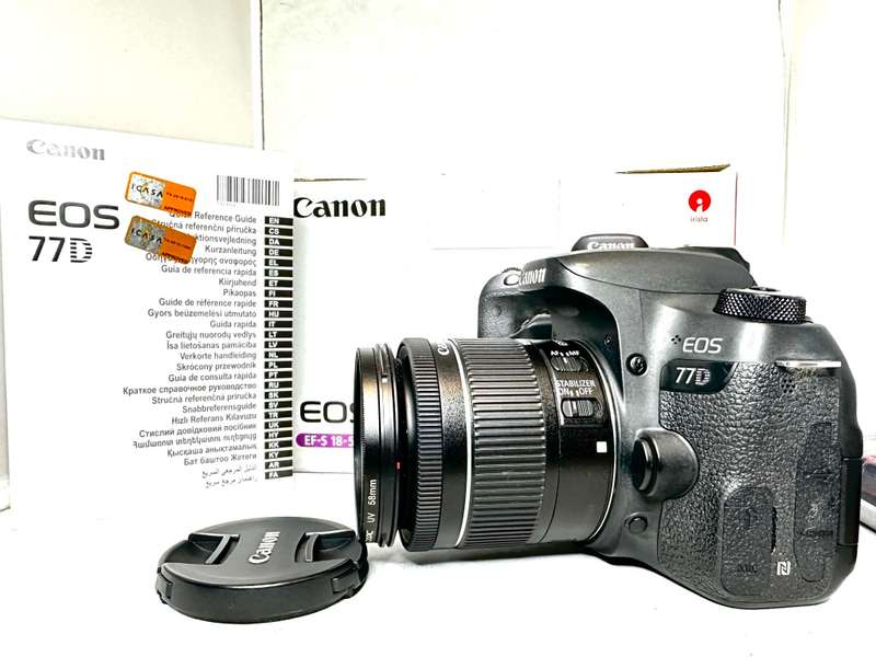 Canon EOS 77D with Lens and accessories