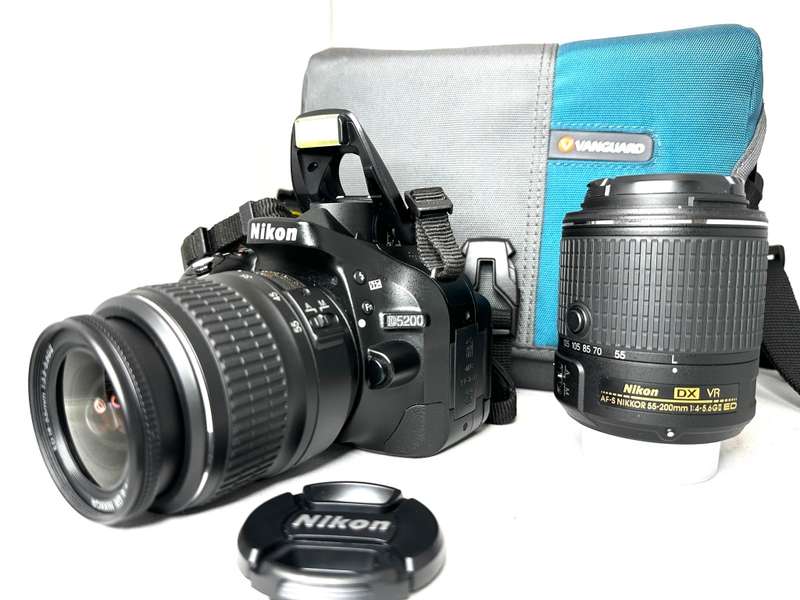 Nikon D5200 DSLR Camera with 2 x Lens and accessories