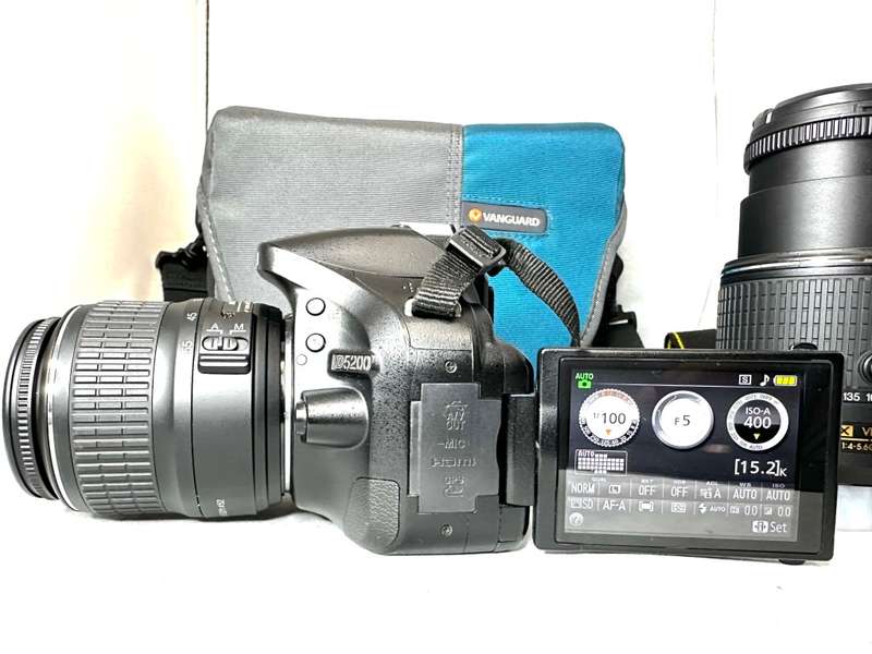 Nikon D5200 DSLR Camera with 2 x Lens and accessories