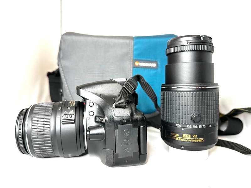 Nikon D5200 DSLR Camera with 2 x Lens and accessories
