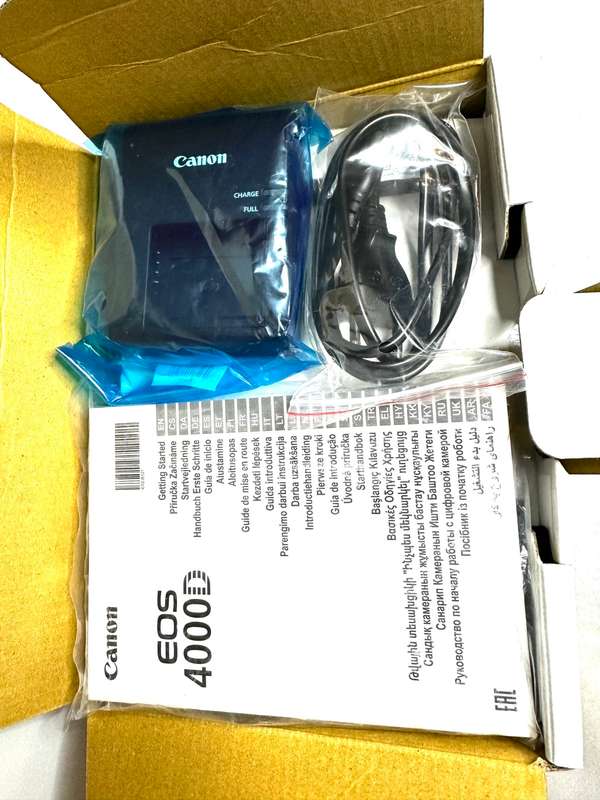 Canon 4000D DSLR camera with  Canon 18-55mm Kit Lens & accessories