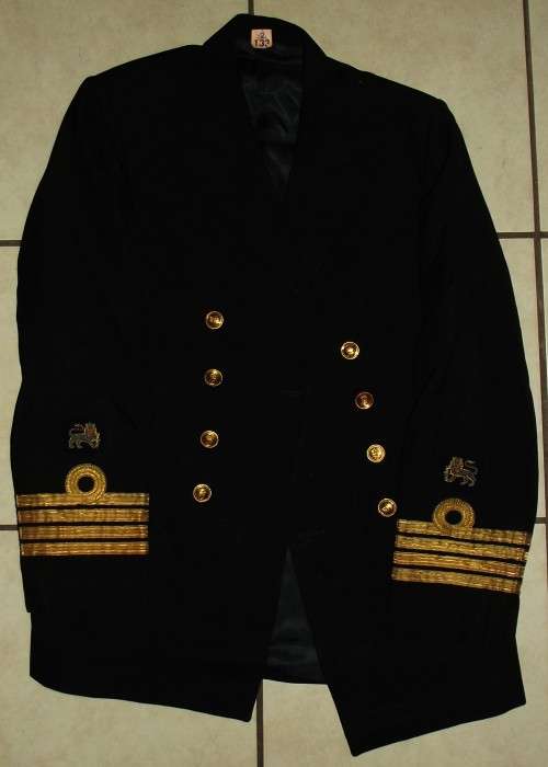 Old SA Navy Captain Black Jacket