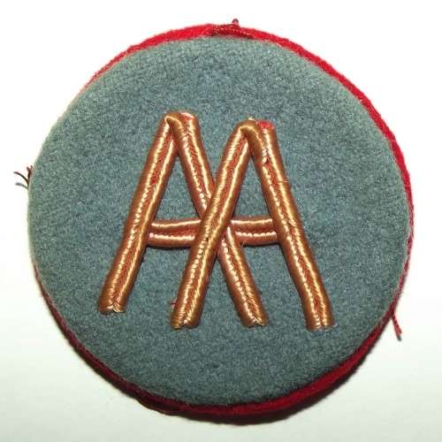 WW2 SAAF AA Cloth Rank Badge