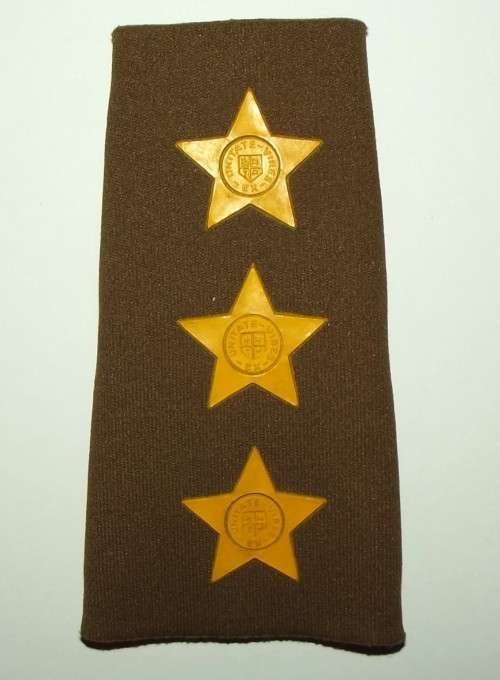 SADF Army Captain Nutria Rubber Shoulder Rank