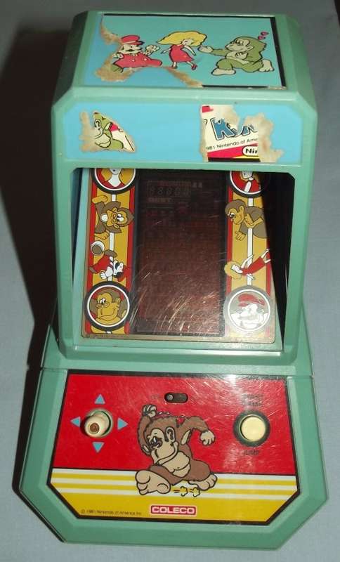 Retro 1981 Nintendo Donkey Kong Coleco Table Top Mini Arcade Game