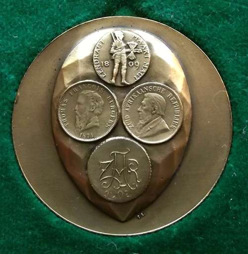 1974 Transvaal Numismatic Society 5th National Convention Burgers Centenary Bronze Medal