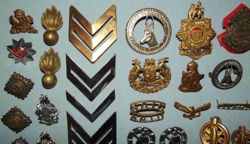 Collection of 64 South African Military Badges
