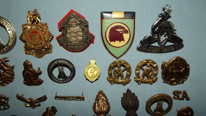 Collection of 64 South African Military Badges