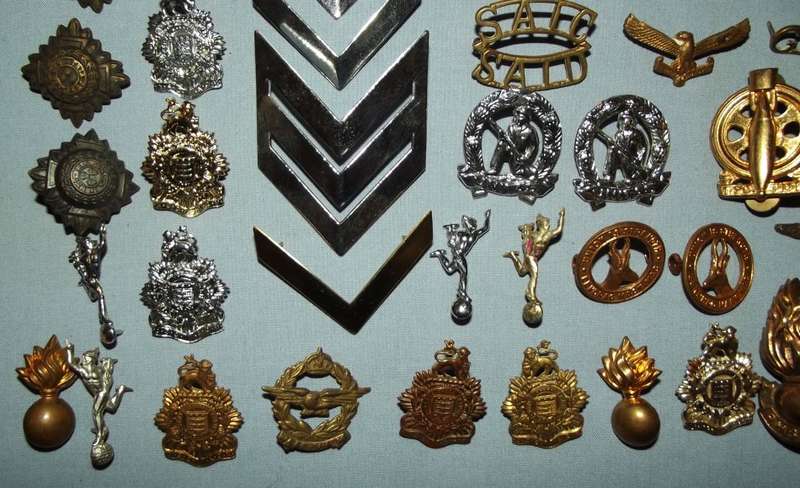 Collection of 64 South African Military Badges