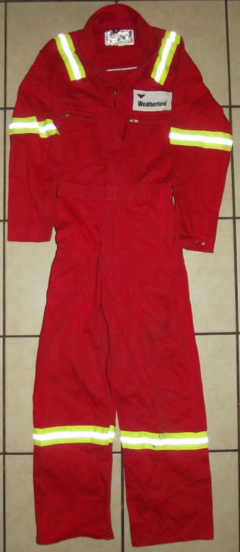Old Weatherford Oil and Gas Company 100% Cotton Fire Retardant Coverall Suit
