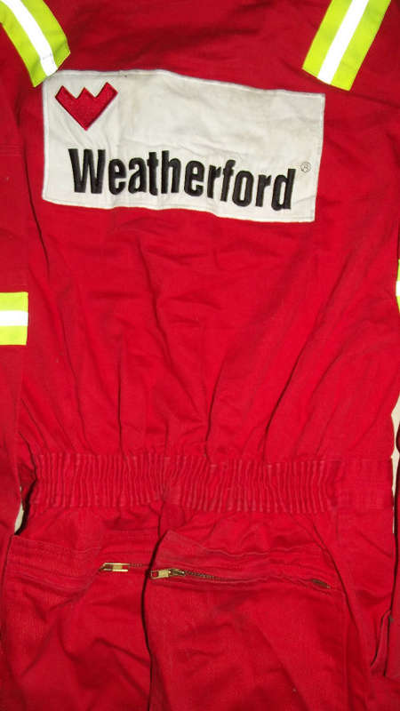 Old Weatherford Oil and Gas Company 100% Cotton Fire Retardant Coverall Suit