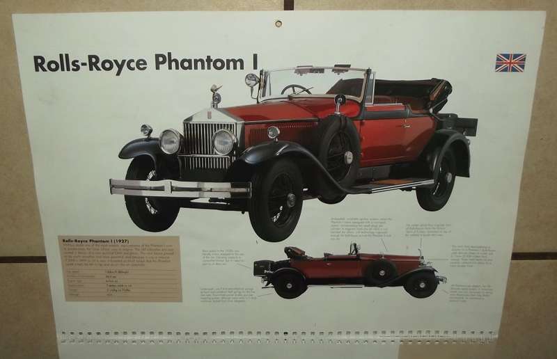 2008 Classic Cars 12 Pullout Posters Calendar