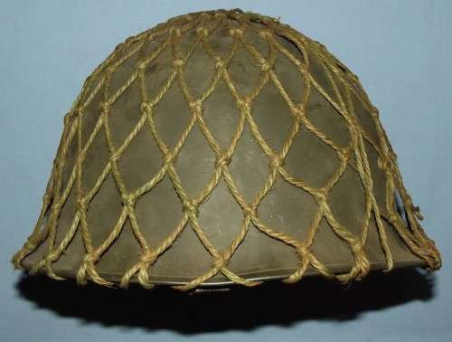 1970's SADF Army "Staaldak" Green Steel Helmet + Netting + Inner