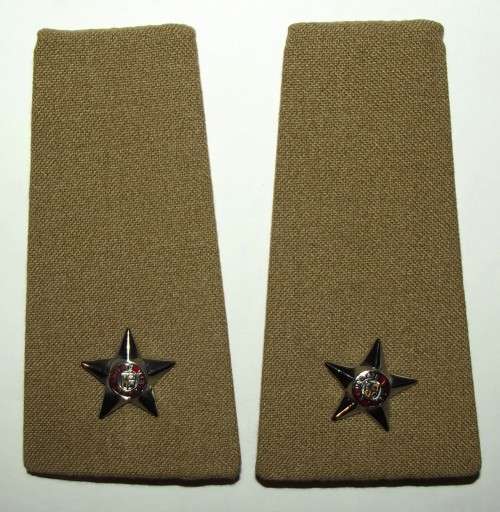 SADF Army 2nd Lt Shoulder Board Rank Pair