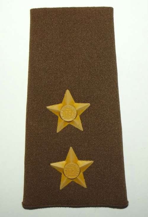 SADF Border War Army Lieutenant Nutria Rubber Slip On Rank