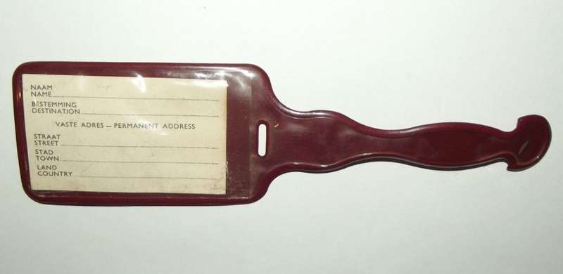 Old SAA Airways Flying Springbok Luggage Tag