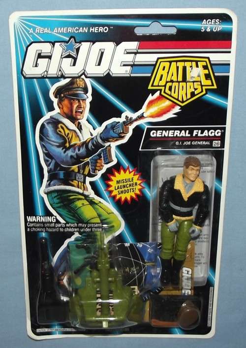1993 GI Joe General Flagg Hasbro Action Figure - Still Sealed in Packet