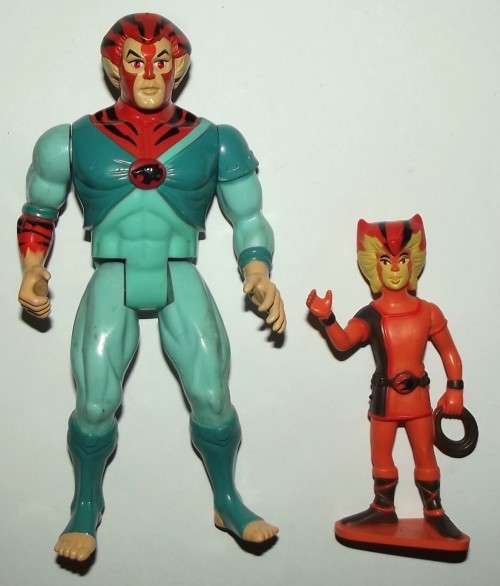 Original 1985 Thundercats Tygra and Wilykat Companion Figures
