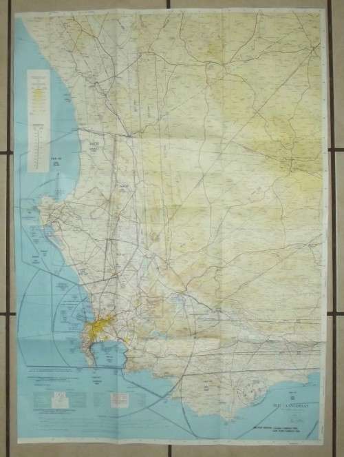 1982 SAAF Langebaan Air Force Base Map of Cape Town