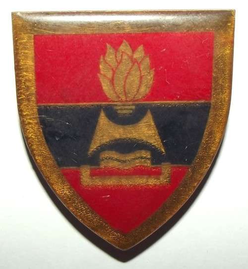 SADF 2 Field Engineer Regiment Gold Type Metal Shoulder Flash