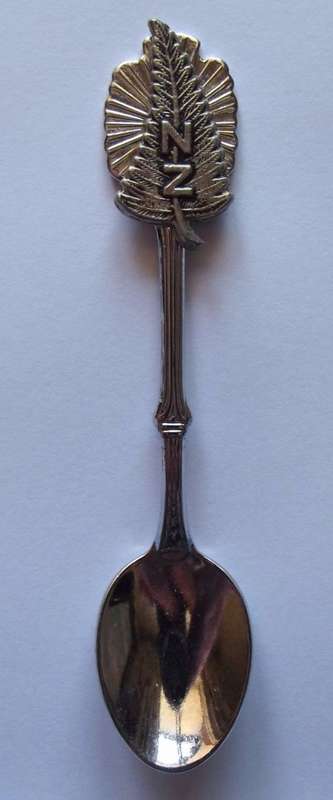 Old New Zealand All Blacks Rugby Crested Souvenir Spoon