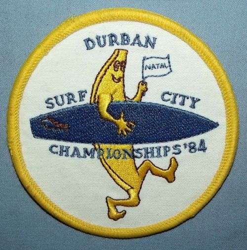 1984 Durban City Surf Championships Surfing Patch Badge