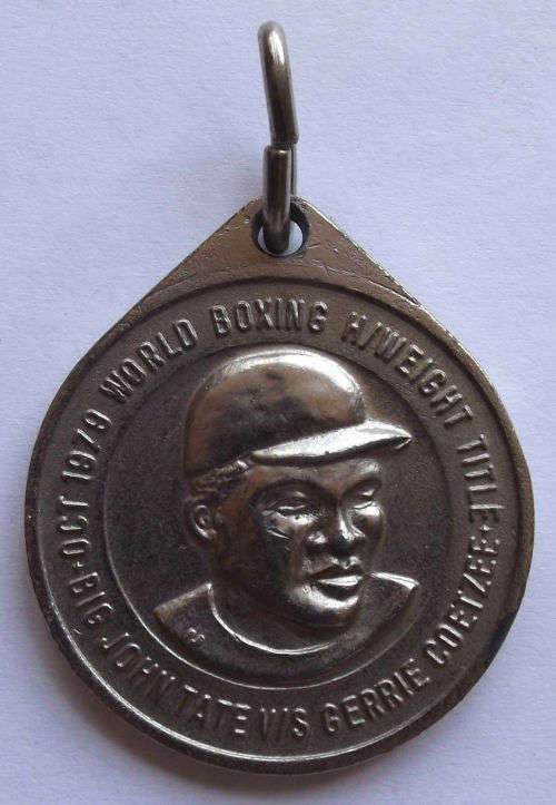 1979 Big John Tate vs Gerrie Coetzee World Heavyweight Boxing Title Medal