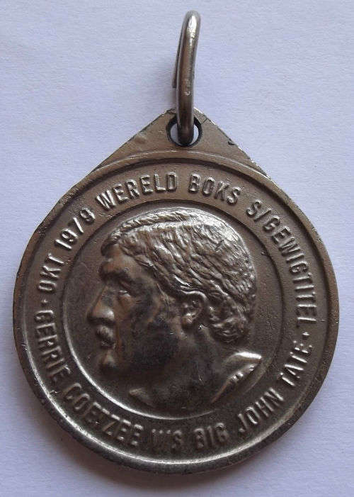 1979 Big John Tate vs Gerrie Coetzee World Heavyweight Boxing Title Medal