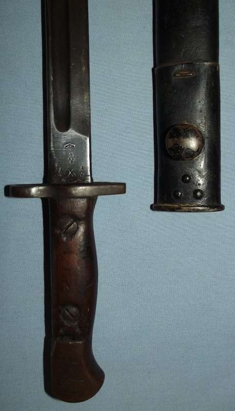 WW1 Pattern 1907 Sanderson Bayonet With Markings for 1915