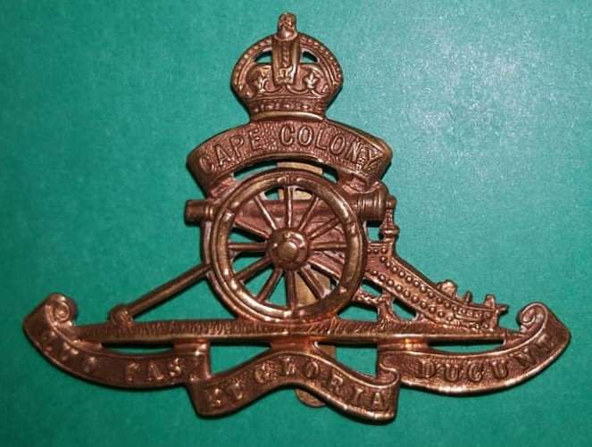 Cape Colony Artillery Metal Cap Badge 1903-1922