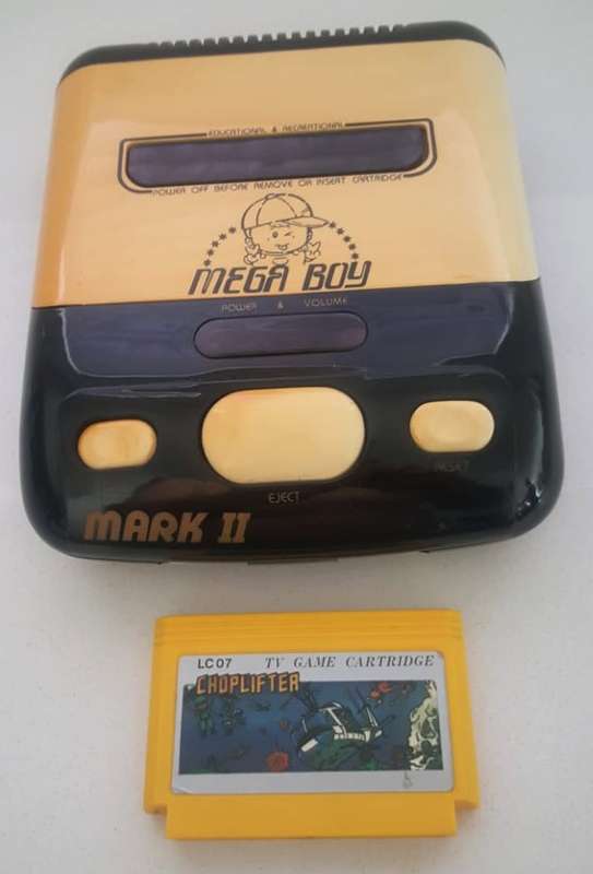 Old Mega Boy Mark II Console and Game