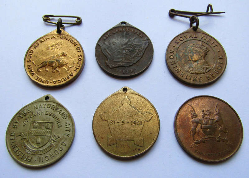 6 Old South African Medals From 1937 to 1966