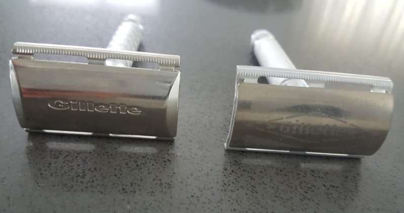 2 Old Unused Gillette Safety Razors - One Made in England