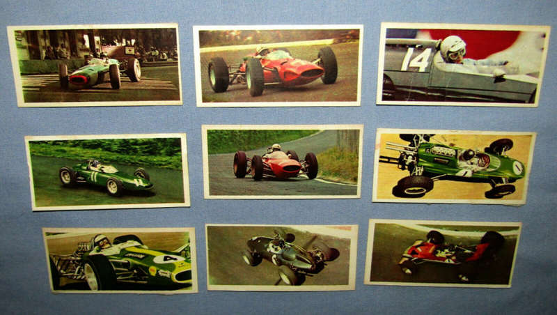 9 Formula One Racing Trading Cards From the 1960's