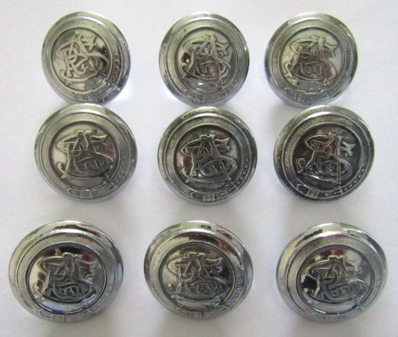 9 Old South African Railways Buttons - British Made