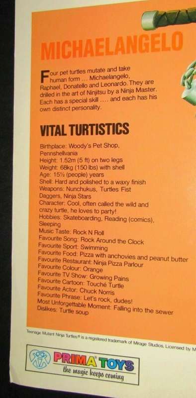 Lot of 4 Original 90's TMNT Teenage Ninja Mutant Turtles Posters