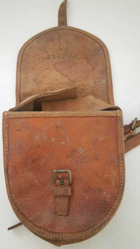 WW2 Era Leather Pouch Dated 1938