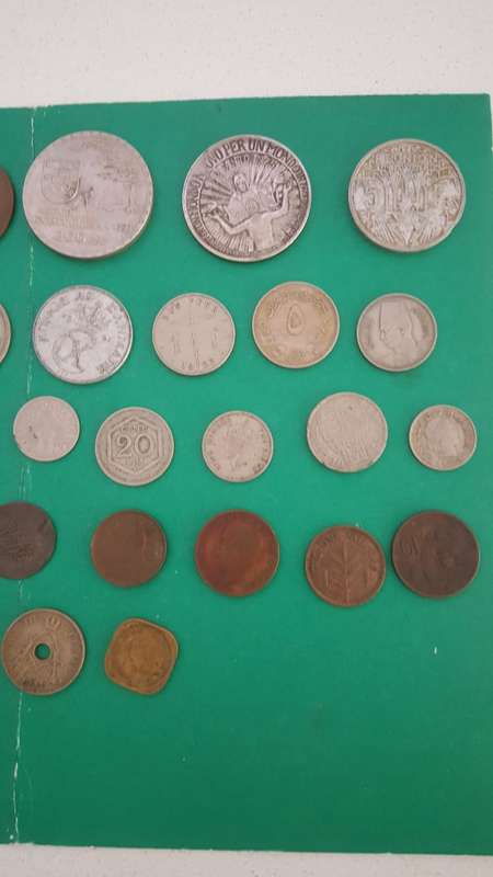 Lot of 35 Assorted World Coins - Earliest 1918