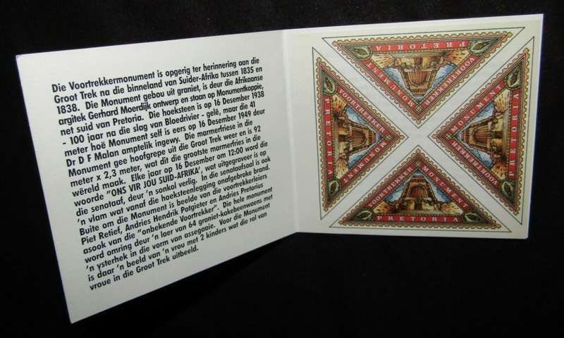 2 Voortrekker Monument Stamp Booklets