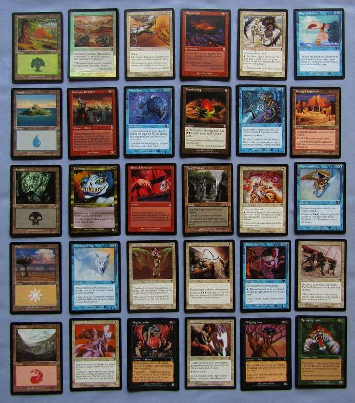 30 Magic The Gathering MTG Odyssey 2001 Trading Cards