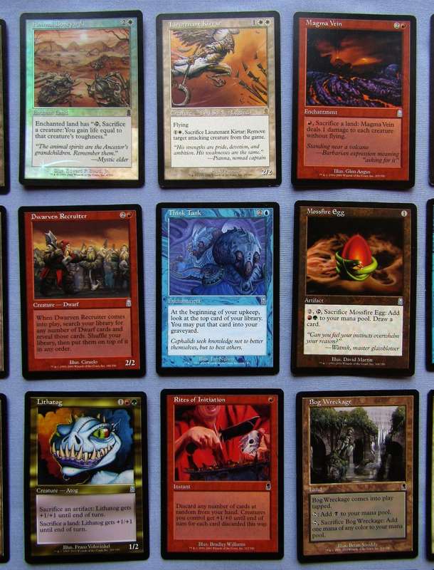 30 Magic The Gathering MTG Odyssey 2001 Trading Cards