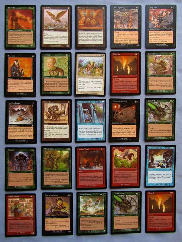 25 Magic The Gathering MTG Urza's Destiny 1999 Trading Cards