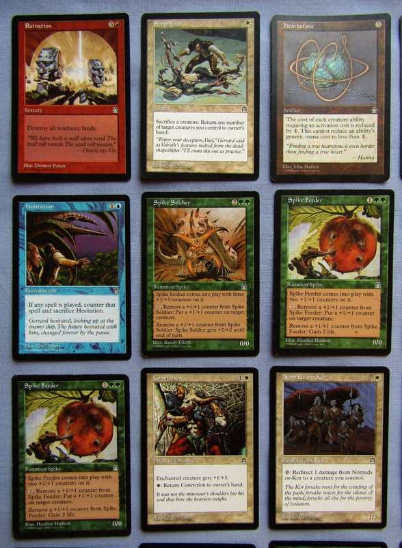 20 Magic The Gathering MTG Stronghold 1998 Trading Cards