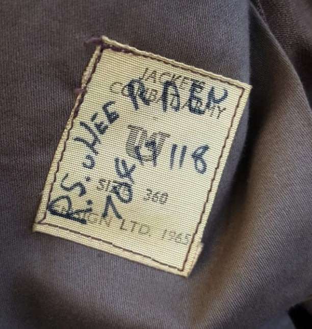 1965 SADF ARMY COMBAT BUNNY JACKET WITH TROUSERS, BRACES AND TIE