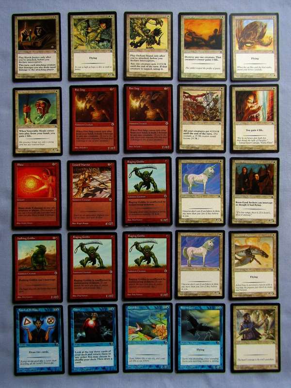 25 Magic The Gathering MTG Portal 1997 Trading Cards