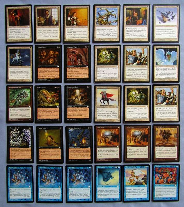30 Magic The Gathering MTG Weatherlight 1997 Trading Cards