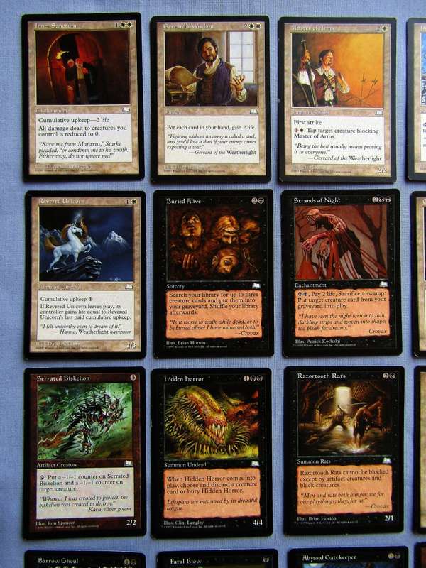 30 Magic The Gathering MTG Weatherlight 1997 Trading Cards