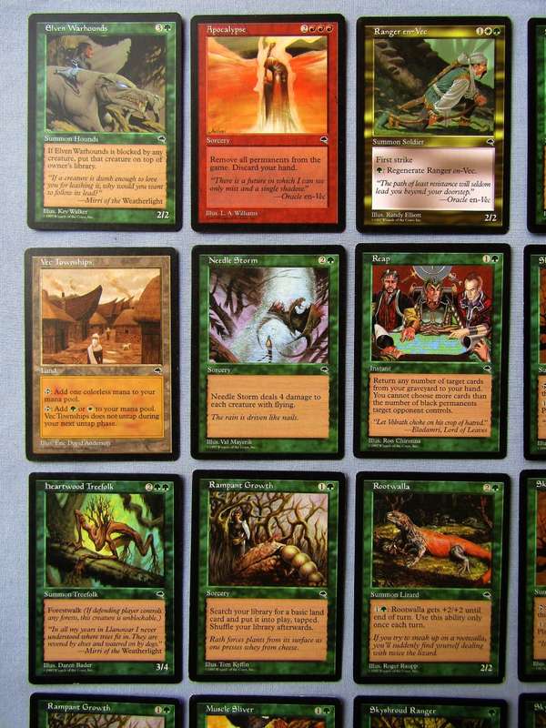 30 Magic The Gathering MTG Tempest 1997 Trading Cards