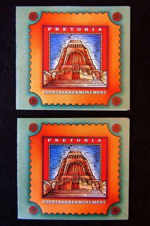 2 Voortrekker Monument Stamp Booklets