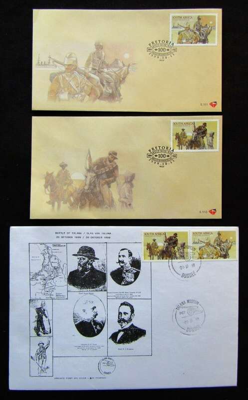 3 Boer War Centenary FDC First Day Covers